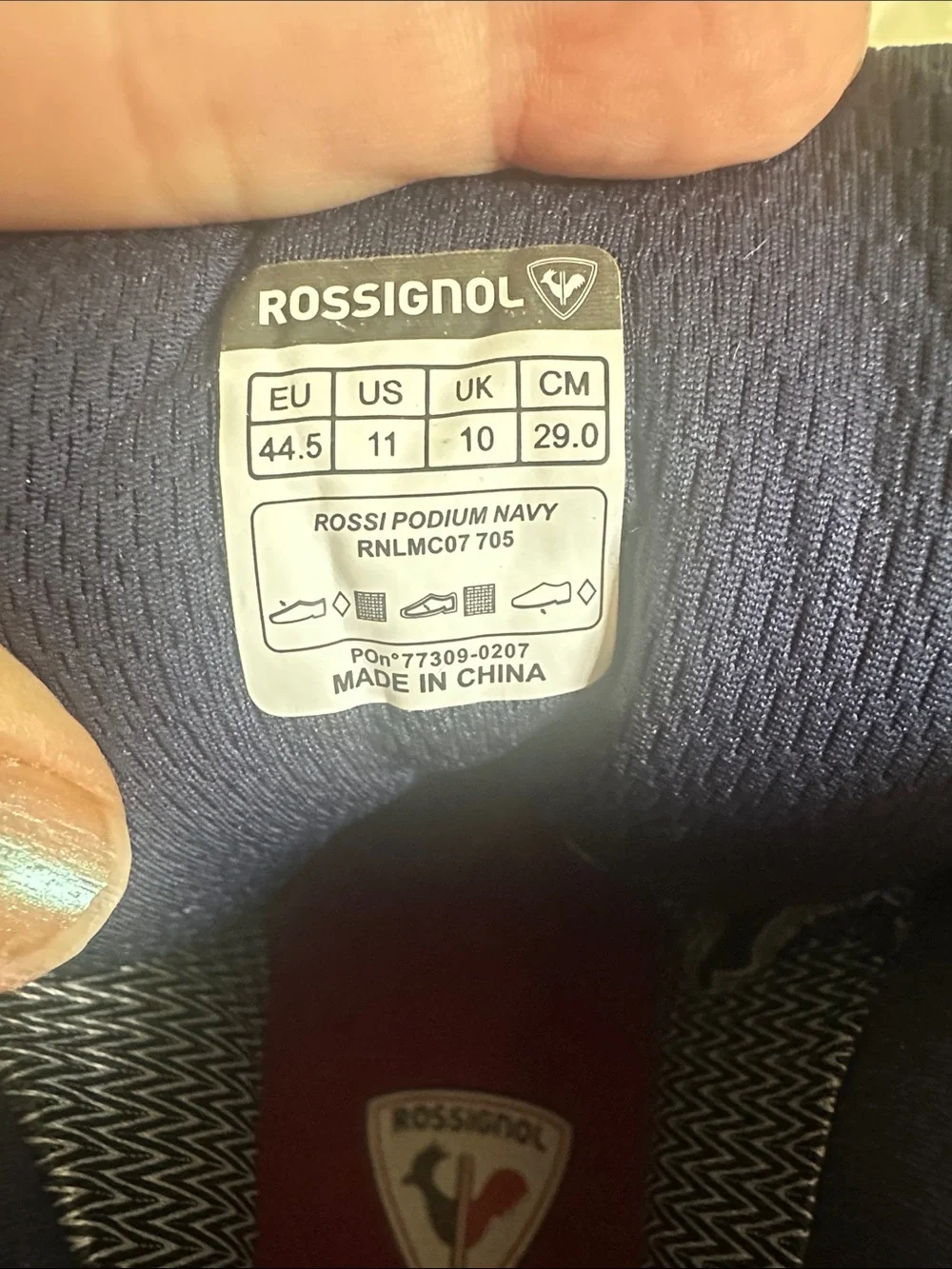 Rossignol Navy and Red Lace-Up Winter Boots rossi podium navy rnlmc07 075